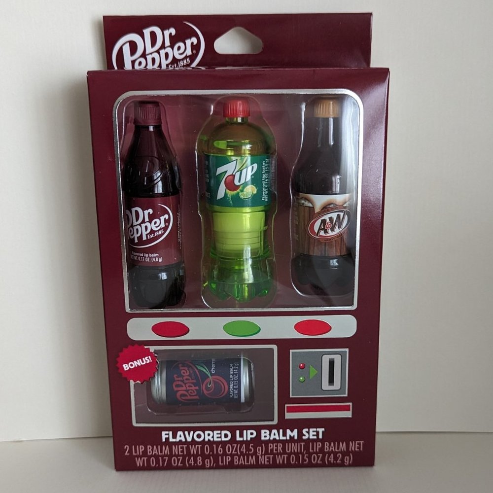 Dr. Pepper Flavored Lip Balm Set - Set of Four